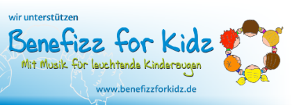 Wir unterstützen "Benefizz for Kidz - Mit Musik für leuchtende Kinderaugen"